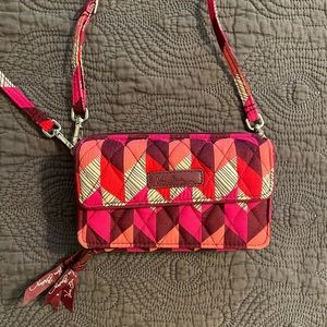 Vera Bradley cross body mini purse/wristlet